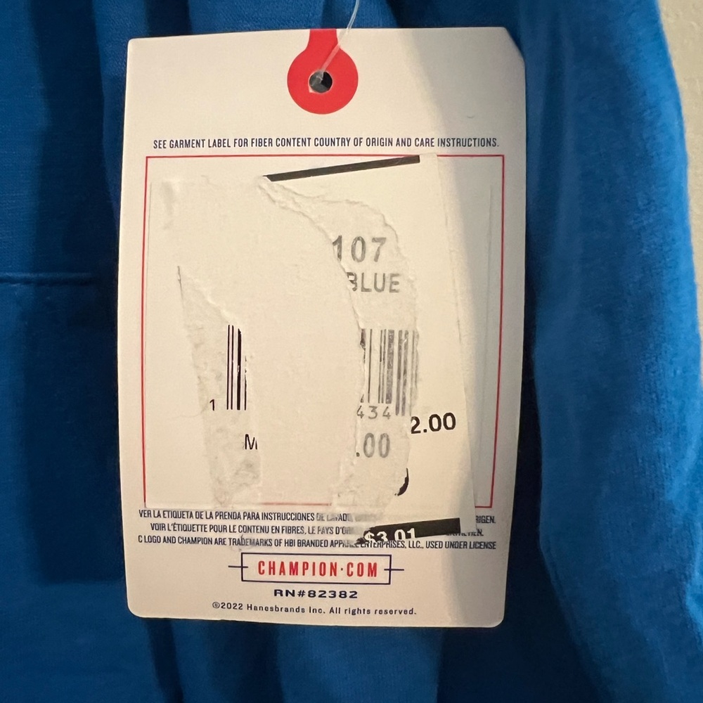 BNWT Boys Champion® Signature Long Sleeve Hooded Tee. Size L. - Picture 4 of 7